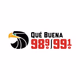 Logo de Que Buena 98.9&99.1 FM - KSQL