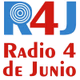 Logo de Radio 4 de Junio (R4J)