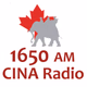 Logo de CINA Radio 1650 AM - CINA